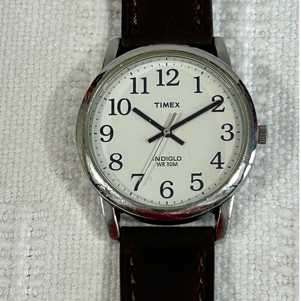 Timex Easy Reader 35mm Indiglo New Battery & Strap - Picture 2 of 12